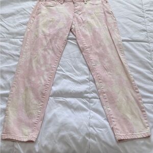 Royalty For Me Blush and Ivory Straight Leg Jeans